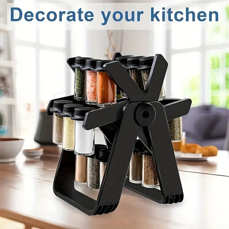 18 Jar Rotatable Spice Rack