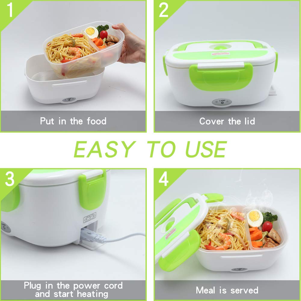 Electric heated lunch box