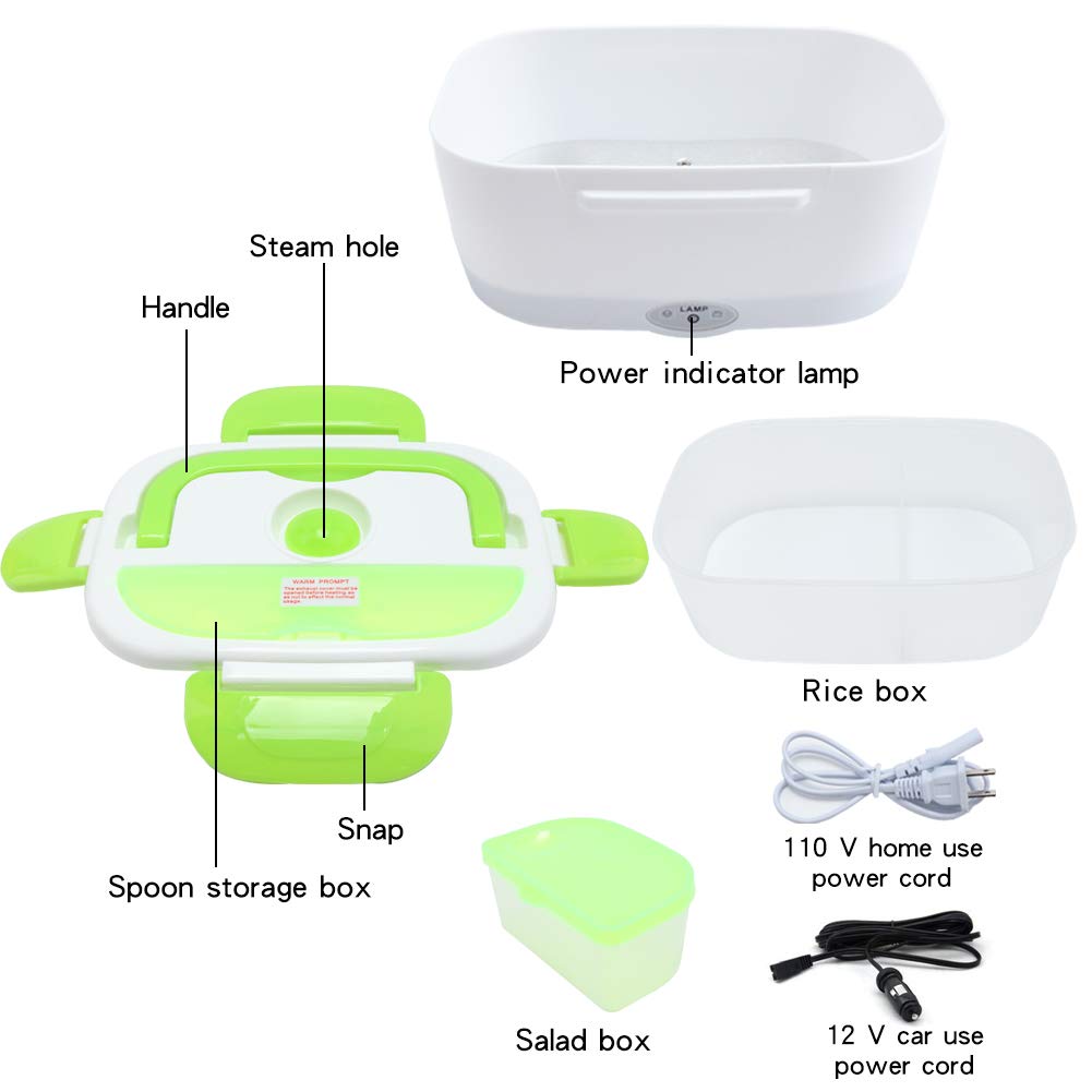 Electric heated lunch box