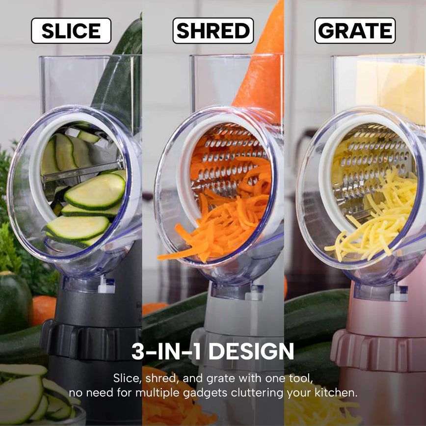 KITCHENRANI 3 in 1 SUMO SLICER with 3 DRUMS + FREE PEELER