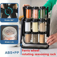 18 Jar Rotatable Spice Rack