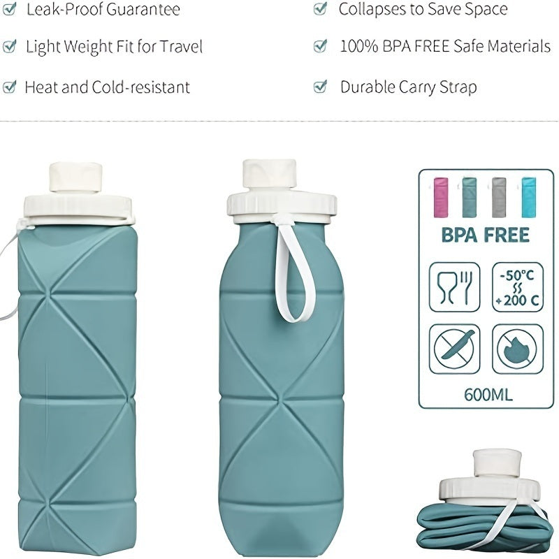 Portable Foldable Silicone Water Bottle