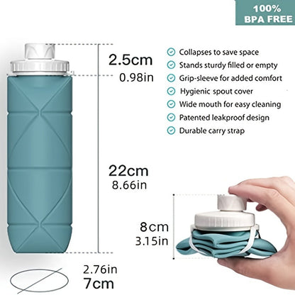 Portable Foldable Silicone Water Bottle