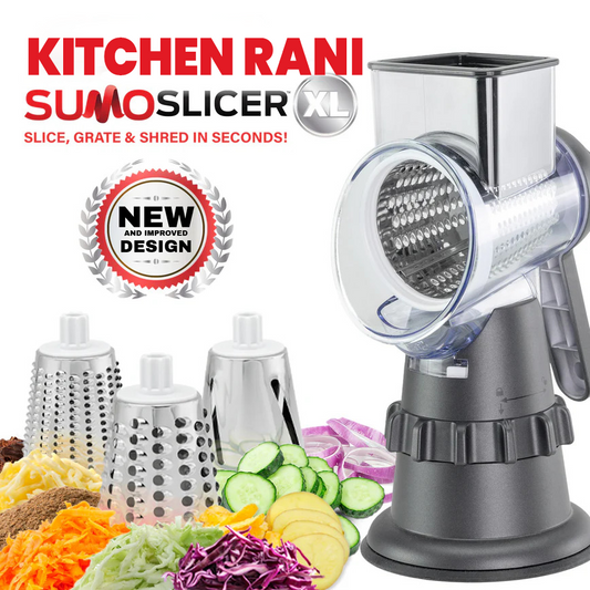KITCHENRANI 3 in 1 SUMO SLICER with 3 DRUMS + FREE PEELER