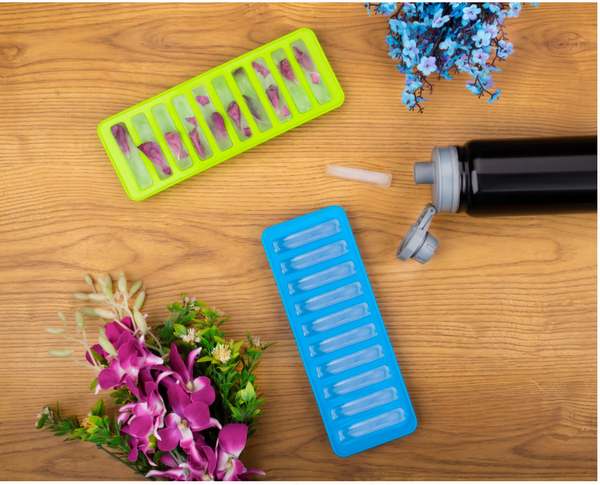Narrow Ice Cube Tray – Pack of 4 for Water Bottles