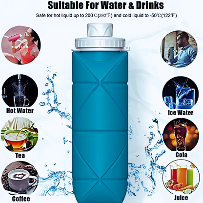 Portable Foldable Silicone Water Bottle