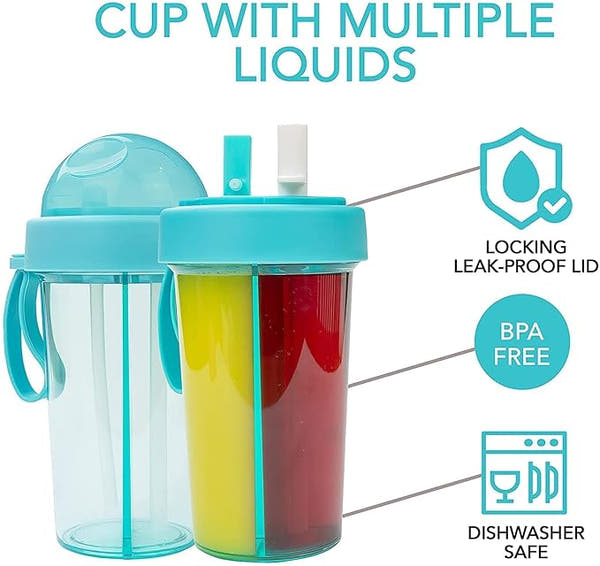 Dual Liquid Storage Water Bottle