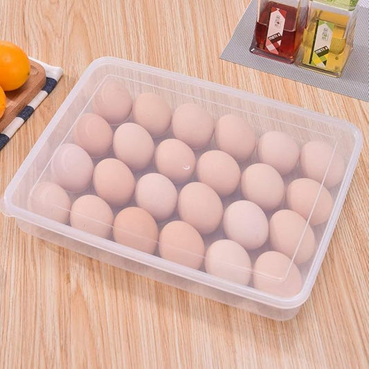 Kitchen Rani 24 Grid Egg Stackable Storage Box Egg Refrigerator Storage Tray