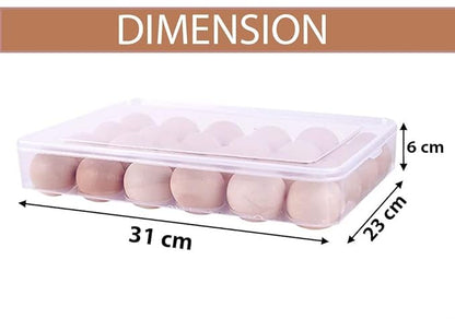 Kitchen Rani 24 Grid Egg Stackable Storage Box Egg Refrigerator Storage Tray