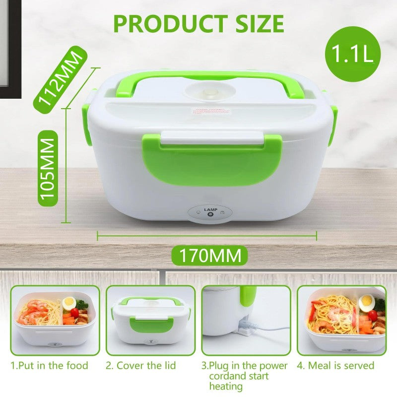 Electric heated lunch box