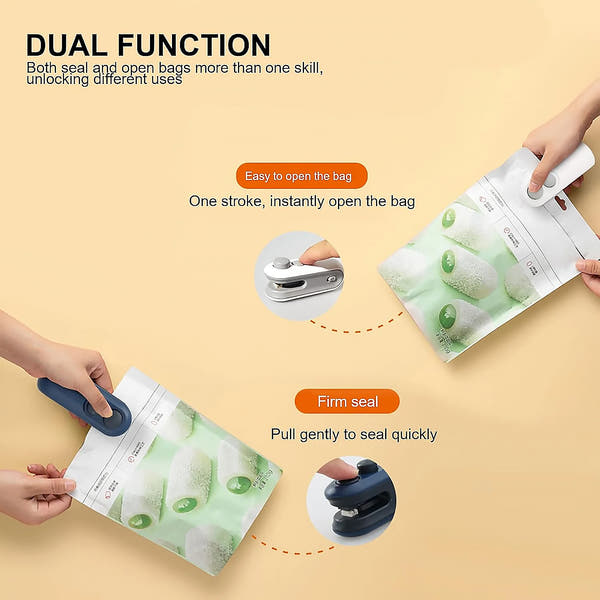 2-in-1 Portable Bag Sealer & Cutter – Keep Your Food Fresh!
