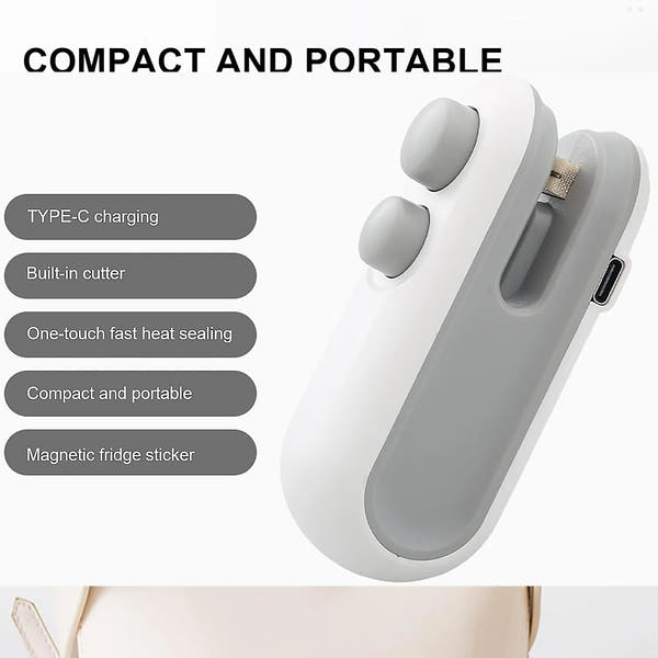 2-in-1 Portable Bag Sealer & Cutter – Keep Your Food Fresh!