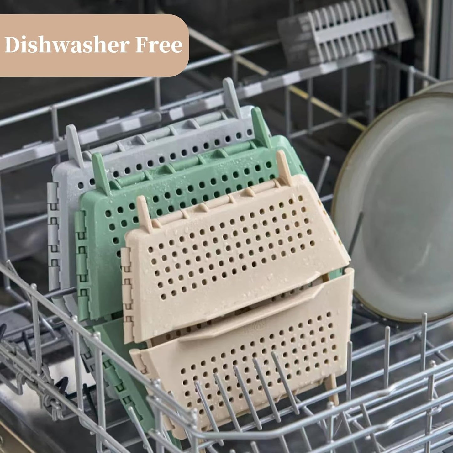 Multifunctional Foldable and Stackable Storage Baskets