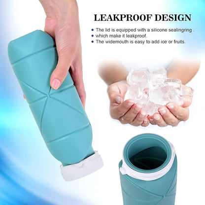 Portable Foldable Silicone Water Bottle